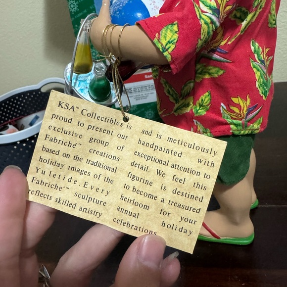 Kurt S Adler Santa’s Day Off Fabriche Santa Christmas Decor - Picture 5 of 8